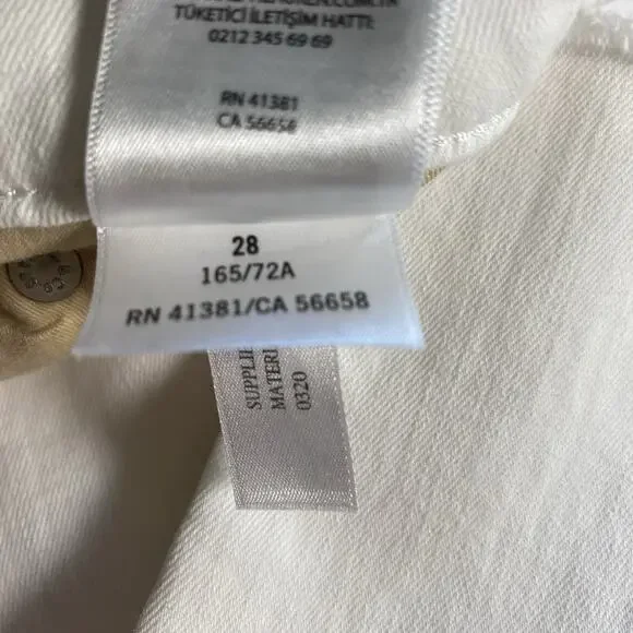 Polo Ralph Lauren Women's White Thompkins Skinny High Rise Stretch Jeans Size 28 - Picture 4 of 4